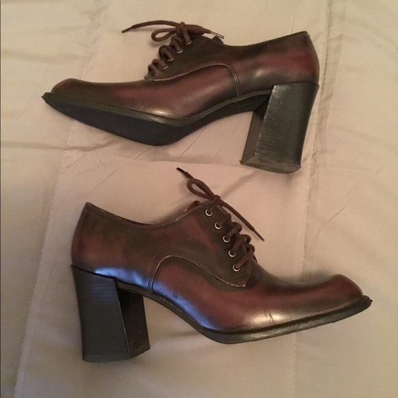 Gloria Vanderbilt Shoes - Burgundy Lace Oxford Shoes